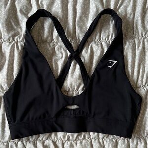 Gymshark PEEK A BOO SPORTS BRA - Black